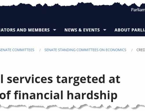 Senate Enquiry Into Credit Repair In Australia [email]